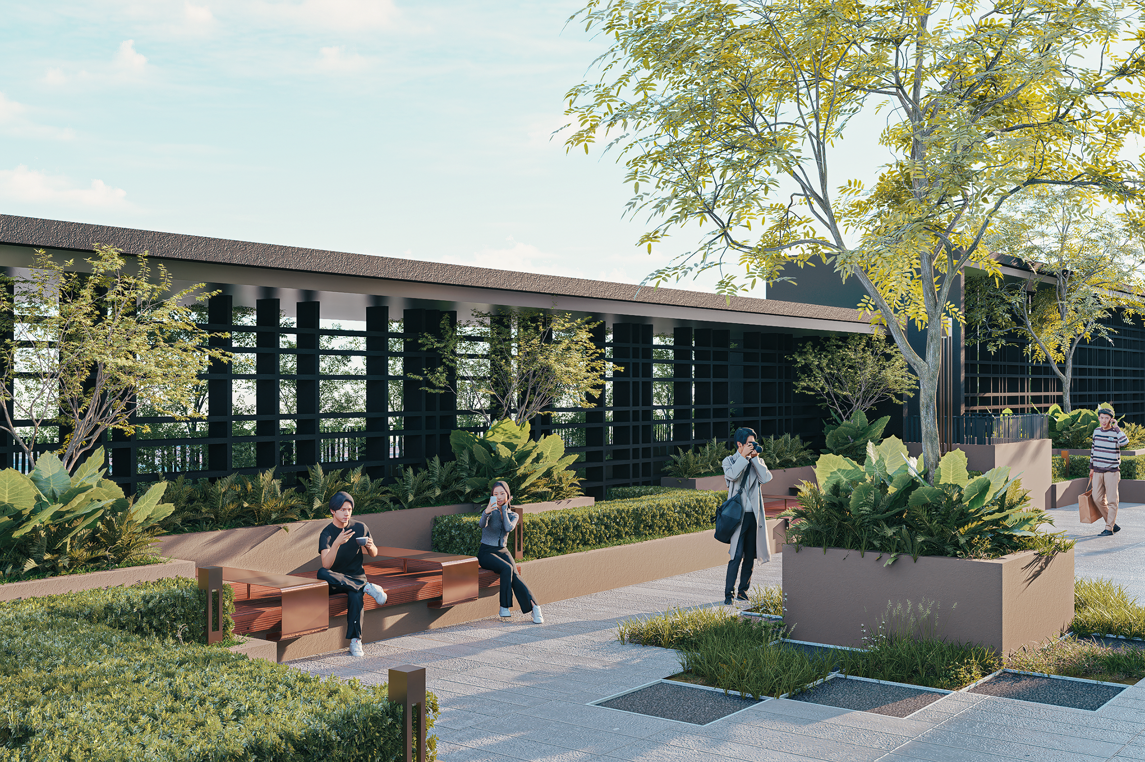 Tiện ích dạo bộ tại Long Biên Central