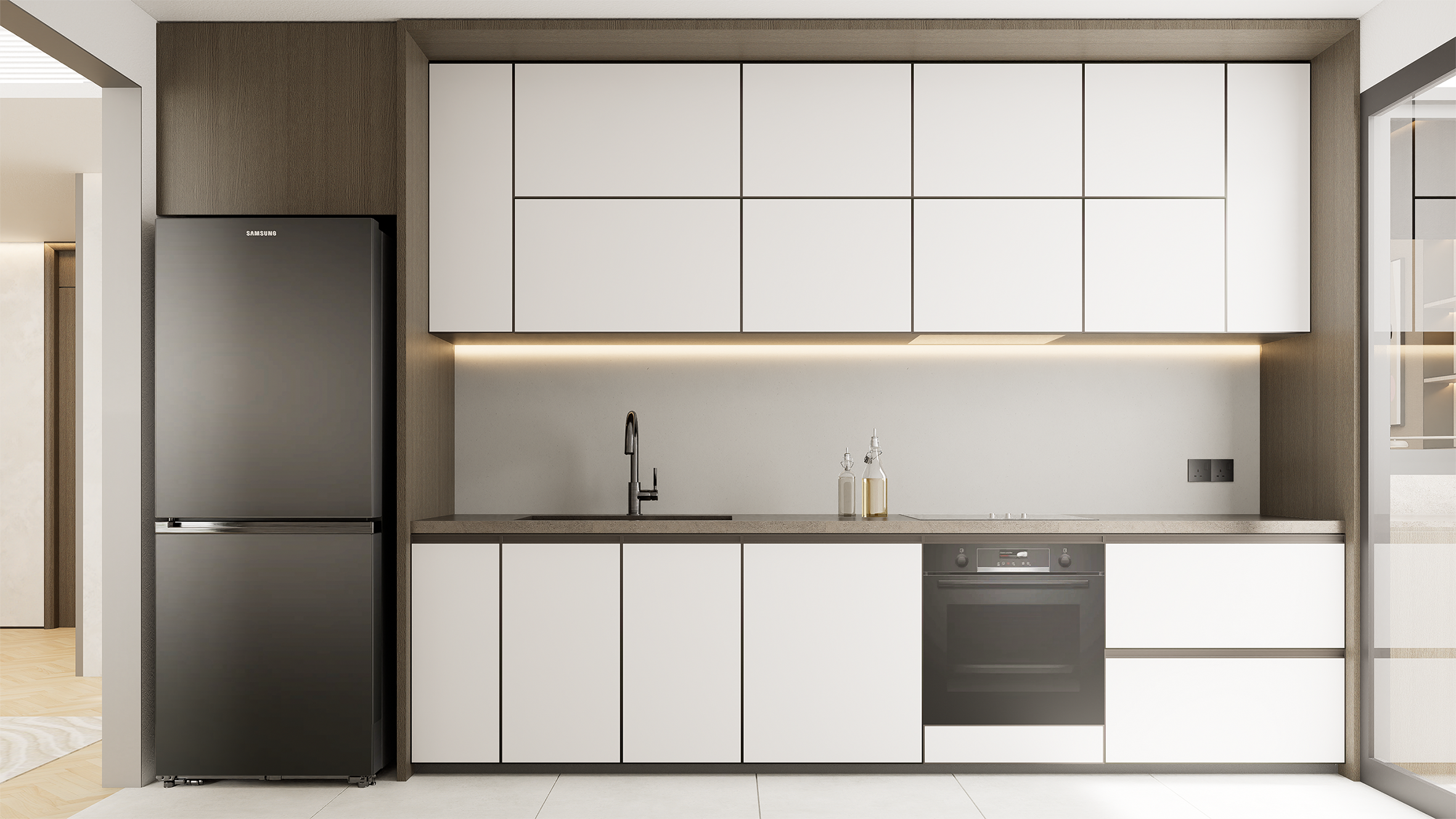 Phòng bếp tại long biên central