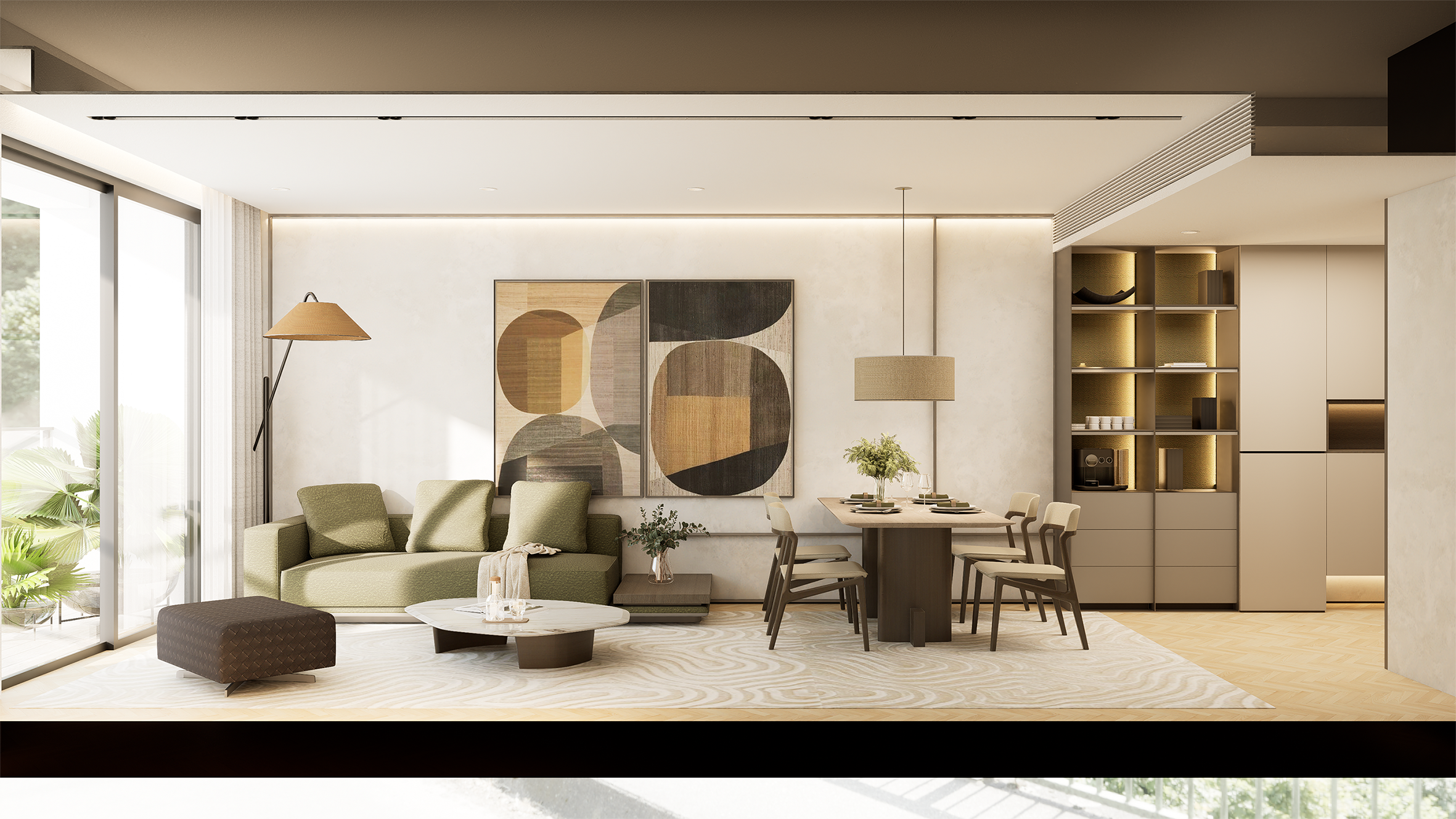 Phòng khách tại long biên central