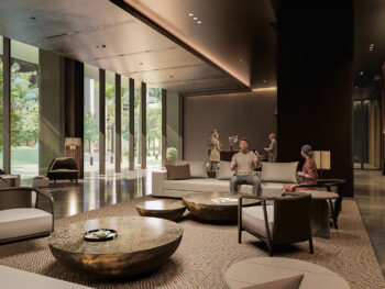 sảnh tiếp khác tại tầng 1 Long Biên Central