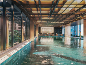 tiện ích bể bơi tại Long Biên Central