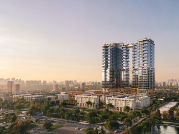 Tổng thể - Nhìn từ xa dự án D' Diamant bleu